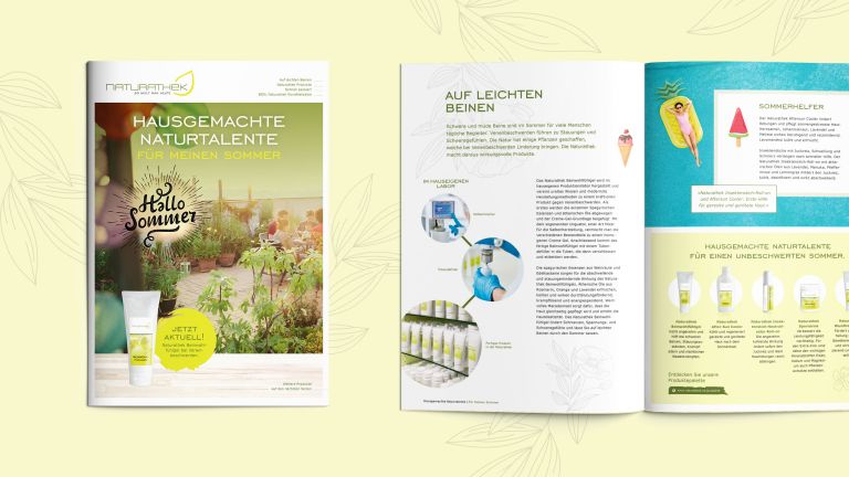 Kommunikationsmittel für die Naturathek