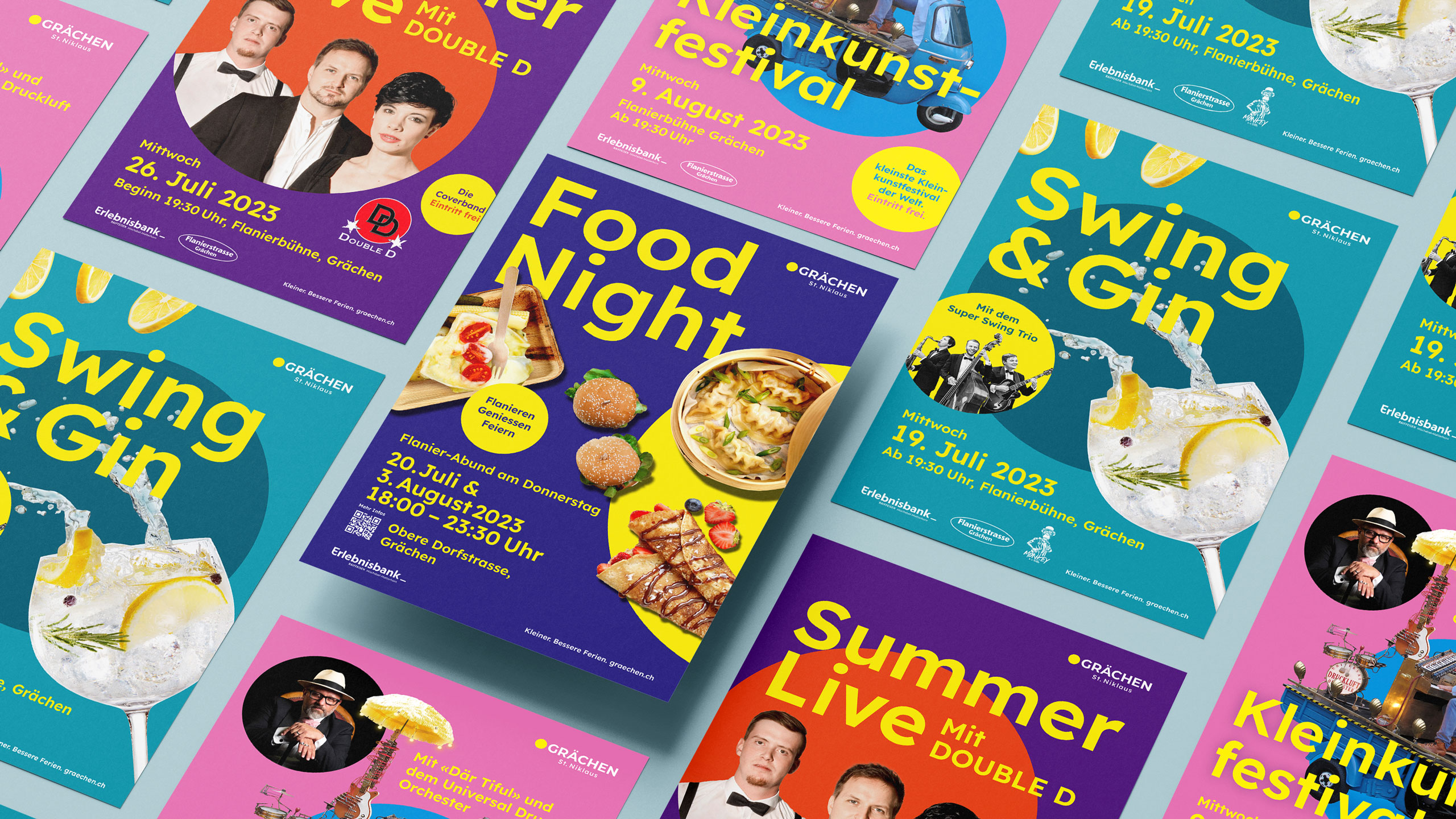 Visueller Auftritt für zahlreiche Events in Grächen